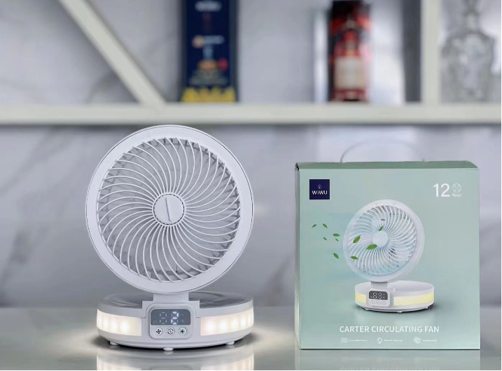 WiWu FS05 Rechargeable Fan (4000mAh Battery, LED Display Controll Panel)