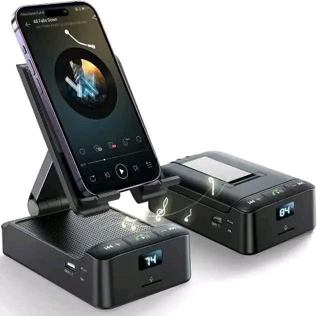 Power bank Phone Holder & Bluetooth Speaker